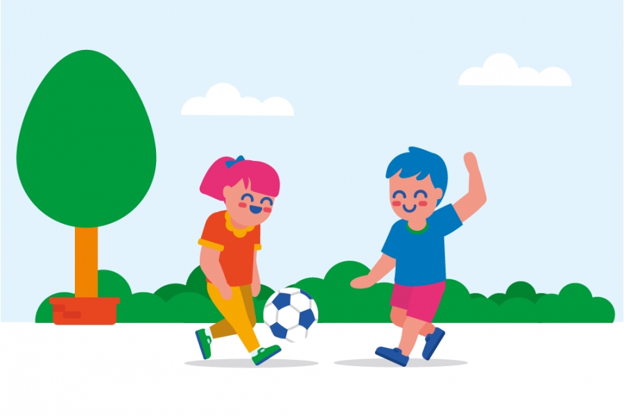 Actividad física en niños y niñas de 2 años